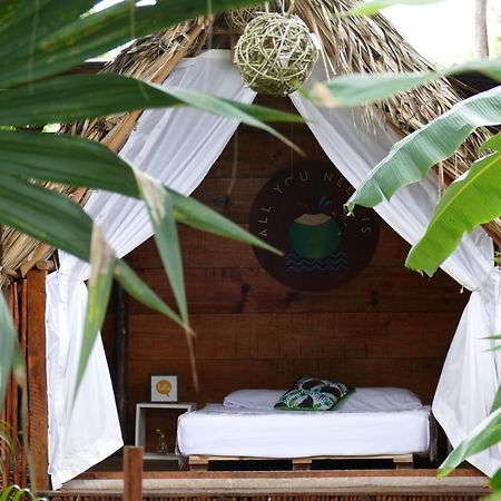 El Buho Bacalar Eco-Cabanas Hostal Luaran gambar