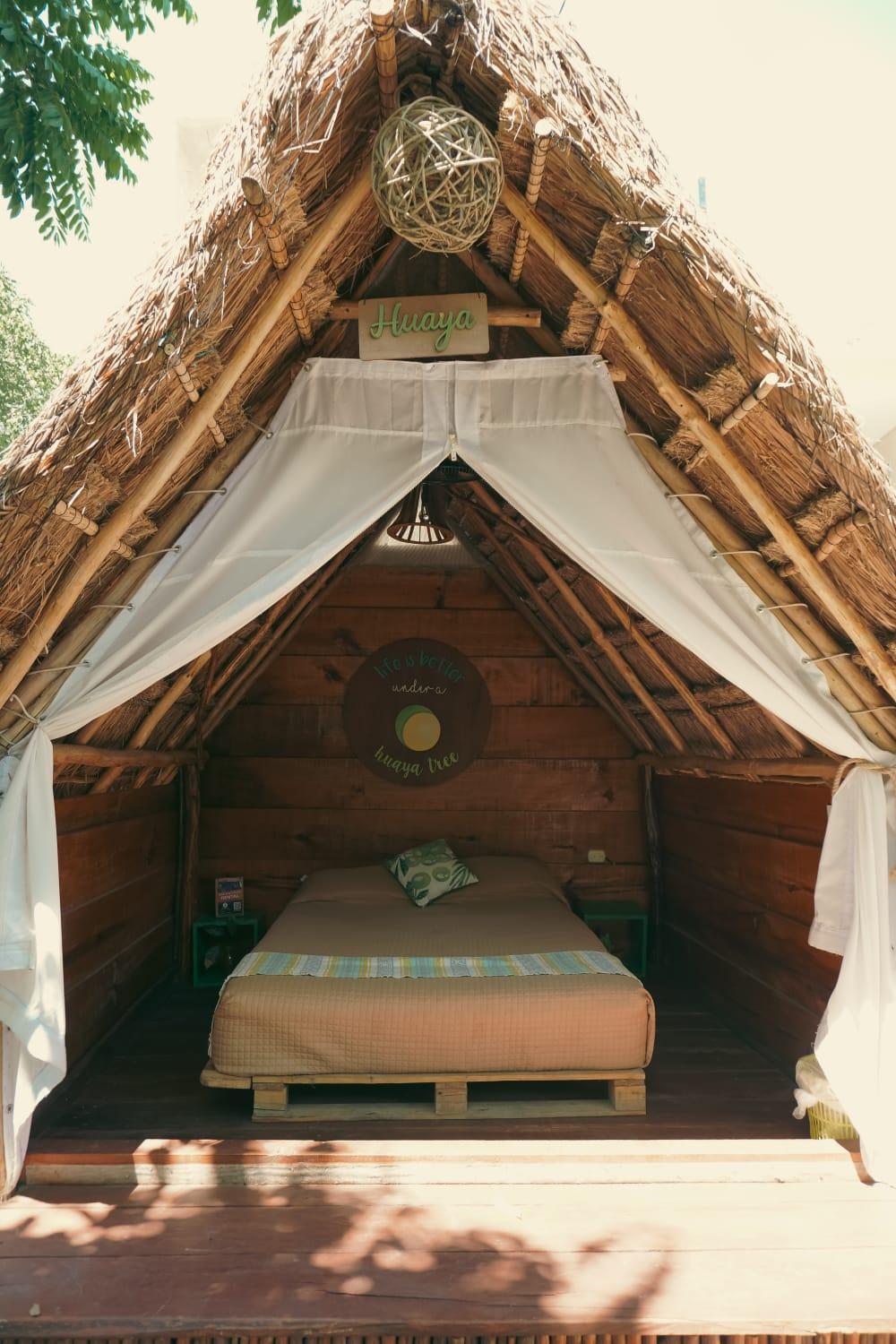 El Buho Bacalar Eco-Cabanas Hostal Luaran gambar