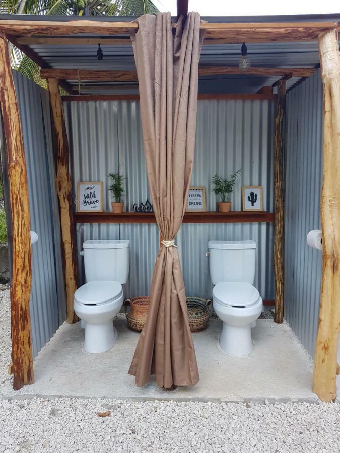 El Buho Bacalar Eco-Cabanas Hostal Luaran gambar