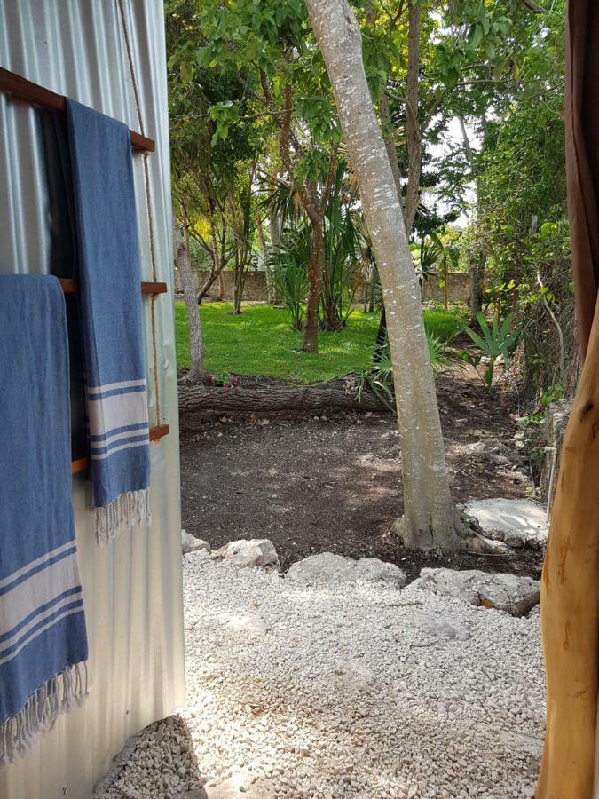 El Buho Bacalar Eco-Cabanas Hostal Luaran gambar